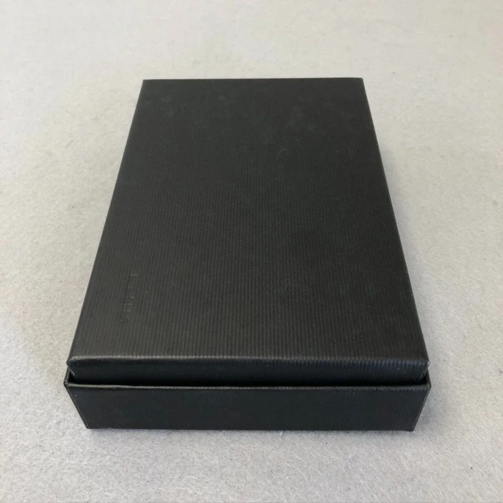 Authentic Gucci Gift Box Storage Travel Black White Small Rectangle‎ 7x4.5x2